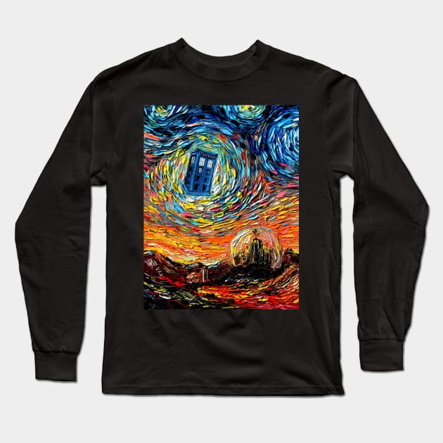van Gogh Never Saw Gallifrey Long Sleeve T-Shirt by sagittariusgallery